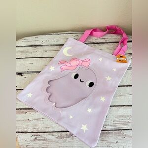Target Bullseye Playground Ghost Halloween Canvas Tote Bag🎀